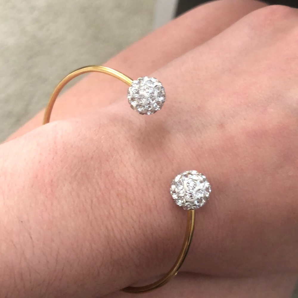 Michael Kors Gold bracelet with rhinestones
